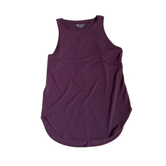 ATHLETA Essence Semi Fit Tank Top burgundy size Small - Picture 3 of 8